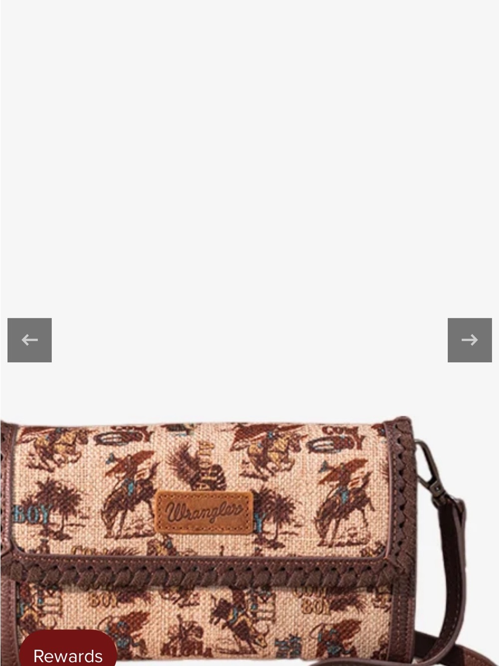 Wrangler Western Crossbody Wallet -